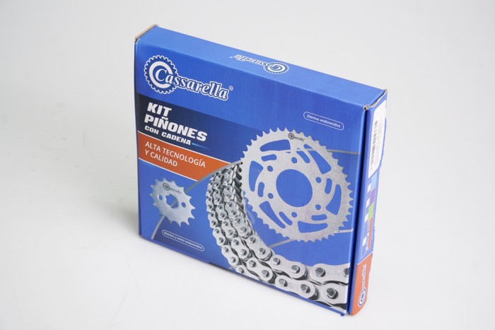 KIT ARRASTRE - XBLADE 160 4 HUECOS (PT45C-PD15C-428-H-132-C) DORADA O´RING CASSARELLA