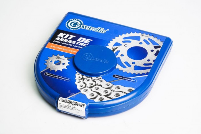 KIT ARRASTRE - AX 115 4 HUECOS (PT44C-PD13C-428-H-120-C) DORADA CASSARELLA