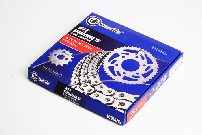 KIT ARRASTRE - TRK 251 6 HUECOS (PT46C-PD14C-520-H-112-C) DORADA O´RING CASSARELLA