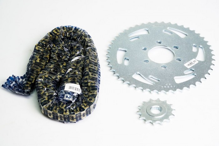 KIT ARRASTRE - LEONCINO 250 6 HUECOS (PT46C-PD14C-520-H-112-C) DORADA O´RING CASSARELLA