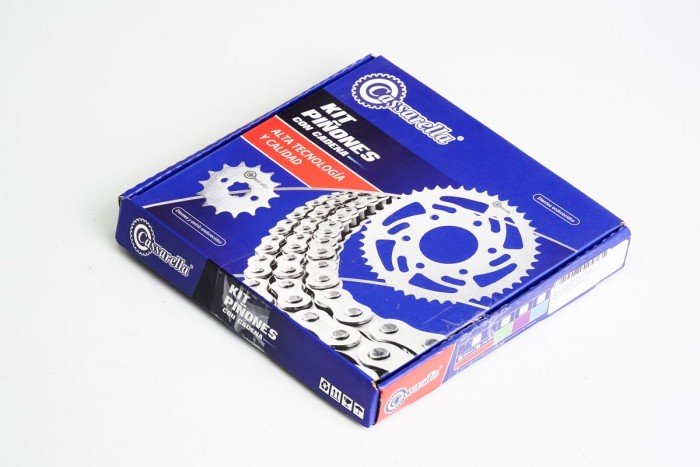 KIT ARRASTRE - RAIDER 125 4 HUECOS (PT46C-PD14C-428-H-132-C) NIQUELADA CASSARELLA