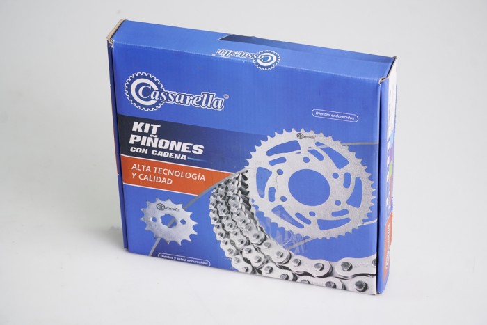 KIT ARRASTRE - APACHE 310 6 HUECOS (PT42C - PD17C - 520 -H- 120C) NIQUELADA CASSARELLA