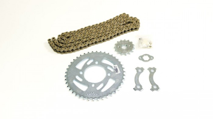 KIT ARRASTRE - VENOM 18 4 HUECOS (PT42C-PD15C-428-H-132-C) DORADA O´RING CASSARELLA