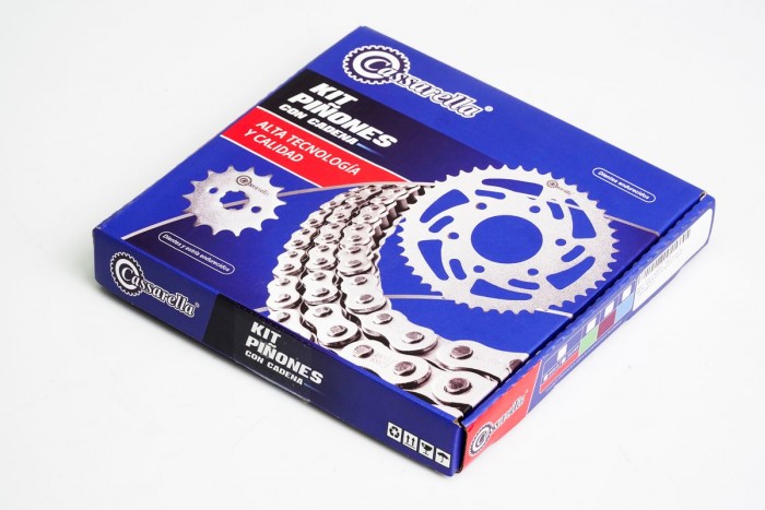 KIT ARRASTRE - DR150 (PT 50 - PD 14 - 428 H 132) DORADA O'RING CASSARELLA