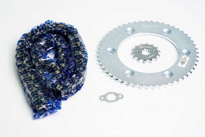 KIT ARRASTRE - XR 150 L (PT 51 - PD 14 - 428 H 132) DORADA O'RING CASSARELLA