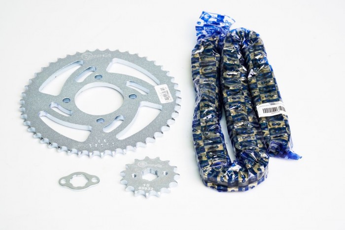 KIT ARRASTRE - XE 125 VERSION II 4 HUECOS (PT46C-PD15C-428-H-132-C) DORADA CASSARELLA