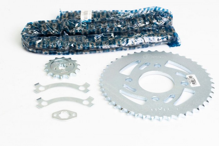 KIT ARRASTRE - DISCOVER MAX 125 4 HUECOS (PT45C-PD14C-428-H-132-C) NIQUELADA CASSARELLA