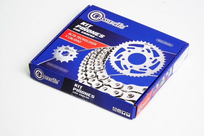 KIT ARRASTRE - CR4 200 4 HUECOS (PT45C-PD14C- 428-H-132-C) DORADA CASSARELLA