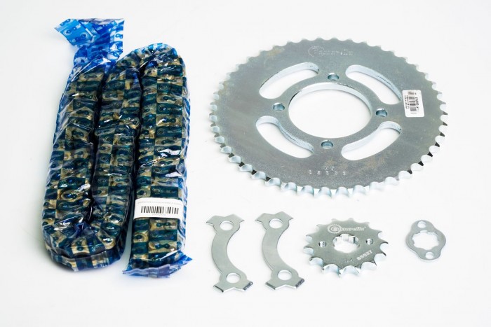 KIT ARRASTRE - CR4 200 4 HUECOS (PT45C-PD14C- 428-H-132-C) DORADA CASSARELLA