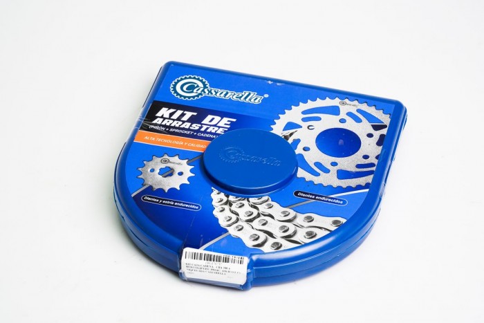 KIT ARRASTRE - CR4 200 4 HUECOS (PT45C-PD14C- 428-H-132-C) NIQUELADA CASSARELLA