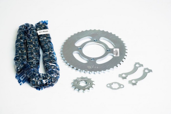 KIT ARRASTRE - CR4 200 4 HUECOS (PT45C-PD14C- 428-H-132-C) NIQUELADA CASSARELLA