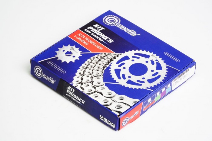 KIT ARRASTRE - CR4 200 4 HUECOS (PT45C-PD14C- 428-H-132-C) DORADA O´RING CASSARELLA