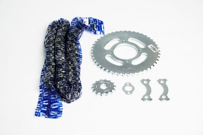 KIT ARRASTRE - CR4 200 4 HUECOS (PT45C-PD14C- 428-H-132-C) DORADA O´RING CASSARELLA