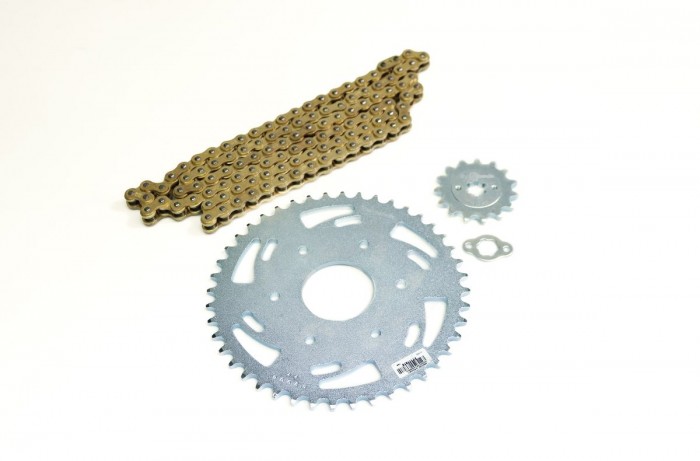 KIT ARRASTRE - PULSAR N 250 6 HUECOS (PT44C-PD15C-520-H-110-C) NIQUELADA CASSARELLA