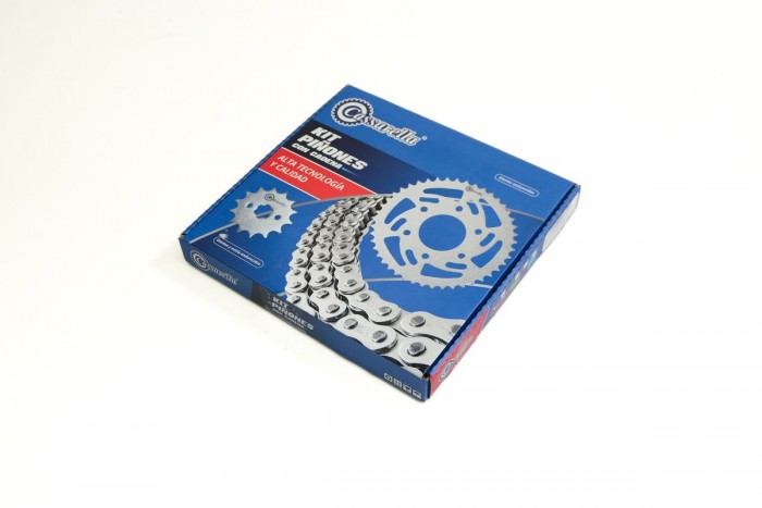 KIT ARRASTRE - PULSAR N 250 6 HUECOS (PT44C-PD15C-520-H-110-C) DORADA O'RING CASSARELLA