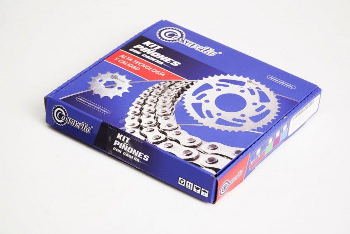 KIT ARRASTRE - DT 125 6 HUECOS (PT47C-PD15C-428-H-118-C) DORADA CASSARELLA