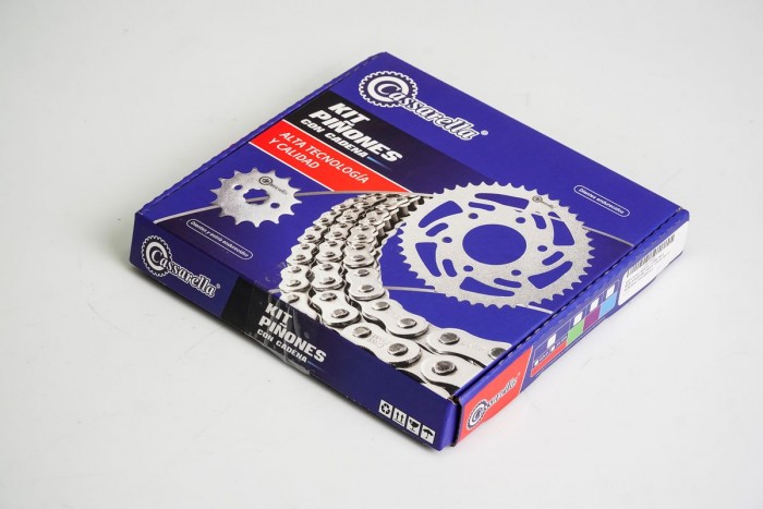 KIT ARRASTRE - QMR 200 6 HUECOS (PT48C-PD15C-428-H-134-C) DORADA CASSARELLA