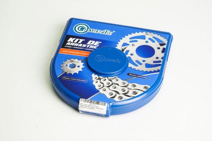 KIT ARRASTRE - GN 125 4 HUECOS (PT43C-PD13C-428-H-124-C) DORADA CASSARELLA