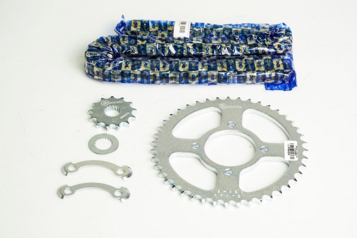 KIT ARRASTRE - GN 125 4 HUECOS (PT43C-PD13C-428-H-124-C) DORADA CASSARELLA