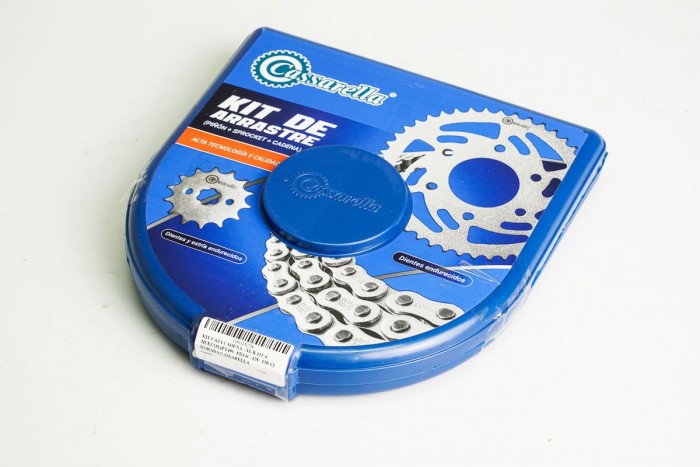 KIT ARRASTRE - XL B 125 4 HUECOS (PT49C-PD14C-428--120-C) DORADA CASSARELLA