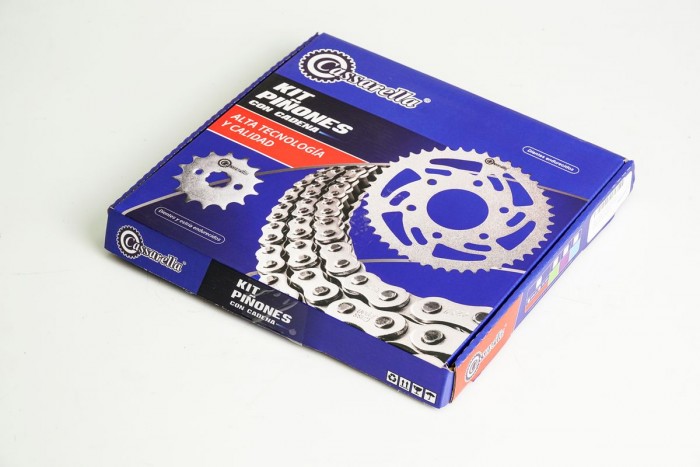 KIT ARRASTRE - XR 200 B 5 HUECOS (PT42C-PD13C-520-H-110-C) DORADA CASSARELLA