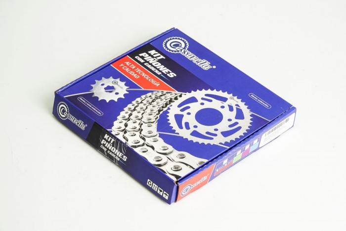 KIT ARRASTRE - YBR 125 4 HUECOS (PT45C-PD14C-428-H-124-C) DORADA CASSARELLA