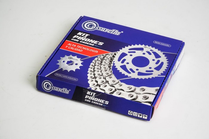 KIT ARRASTRE - VIVAX 115 4 HUECOS (PT35C-PD14C-428-H-100-C) NIQUELADA CASSARELLA