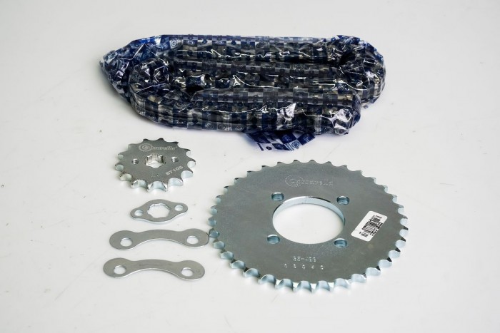 KIT ARRASTRE - VIVAX 115 4 HUECOS (PT35C-PD14C-428-H-100-C) NIQUELADA CASSARELLA