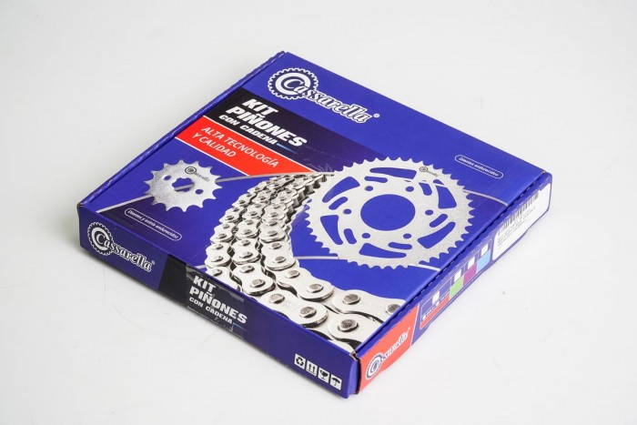 KIT ARRASTRE - DT N 125 4 HUECOS (PT47C-PD15C-428-H-118-C) NIQUELADA CASSARELLA