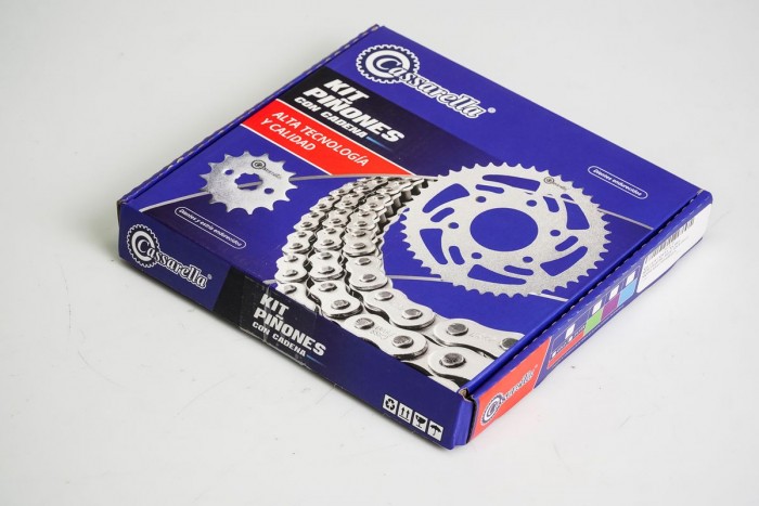 KIT ARRASTRE - RX 100 4 HUECOS (PT38C-PD14C-428-H-110-C) NIQUELADA CASSARELLA