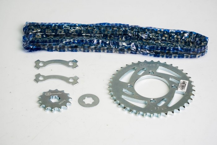 KIT ARRASTRE - RX 100 4 HUECOS (PT38C-PD14C-428-H-110-C) NIQUELADA CASSARELLA