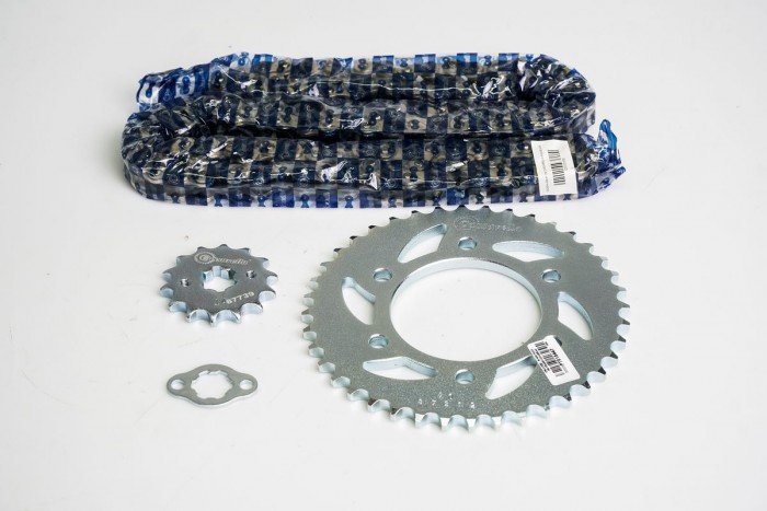 KIT ARRASTRE - FZ 160 6 HUECOS (PT40C-PD14C-428-H-132-C) NIQUELADA CASSARELLA