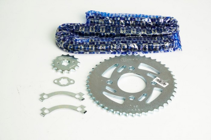 KIT ARRASTRE - DISCOVER 125 4 HUECOS (PT45C-PD14C-428-H-124-C) NIQUELADA CASSARELLA