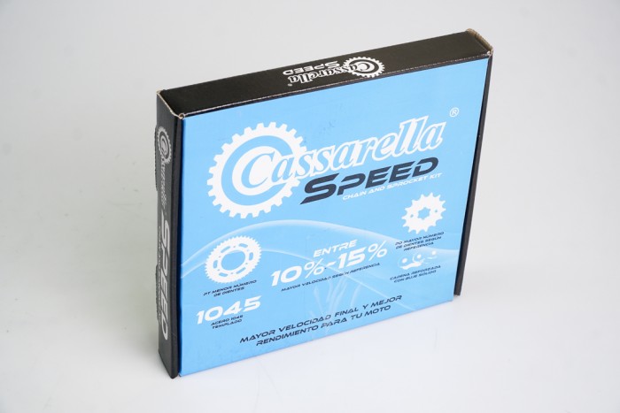 KIT ARRASTRE - FZ 160 SPEED 6 HUECOS (PT38C-PD16C-428-H-132-C) DORADA CASSARELLA