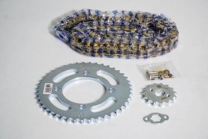 KIT ARRASTRE - HAYATE 110 4 HUECOS (PT40C-PD14C-428-H-124-C) DORADA CASSARELLA O´RING CASSARELLA