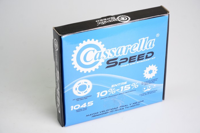 KIT ARRASTRE - CB F 160 SPEED 4 HUECOS (PT 45C-D15C- 428-H-132C) DORADA CASSARELLA