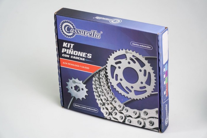 KIT ARRASTRE - KLX L 150 4 HUECOS (PT47C-PD14C-428-H-132-C) DORADA O´RING CASSARELLA