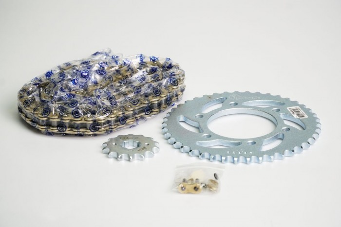 KIT ARRASTRE - SZR 160 6 HUECOS (PT42C-PD14C-428-H-132-C) DORADA O´RING CASSARELLA