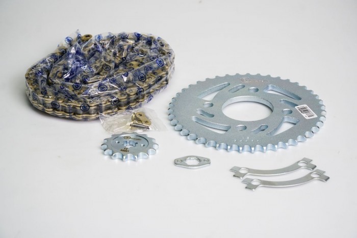 KIT ARRASTRE - DISCOVER ST 125 4 HUECOS (PT43-PD14-428-H-132) DORADA O'RING CASSARELLA