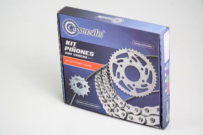 KIT ARRASTRE - YZF R15 V 3.0 6 HUECOS (PT48C-PD14C-428-H-132-C) DORADA O´RING CASSARELLA