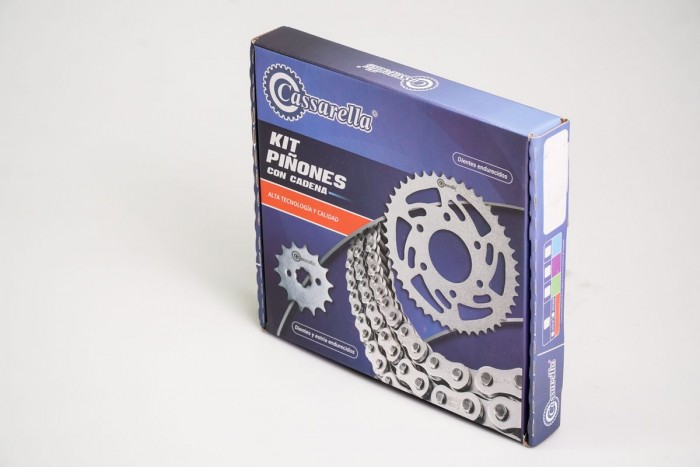KIT ARRASTRE - XT 200 6 HUECOS (PT49C-PD15C-428-H-132-C) DORADA CASSARELLA