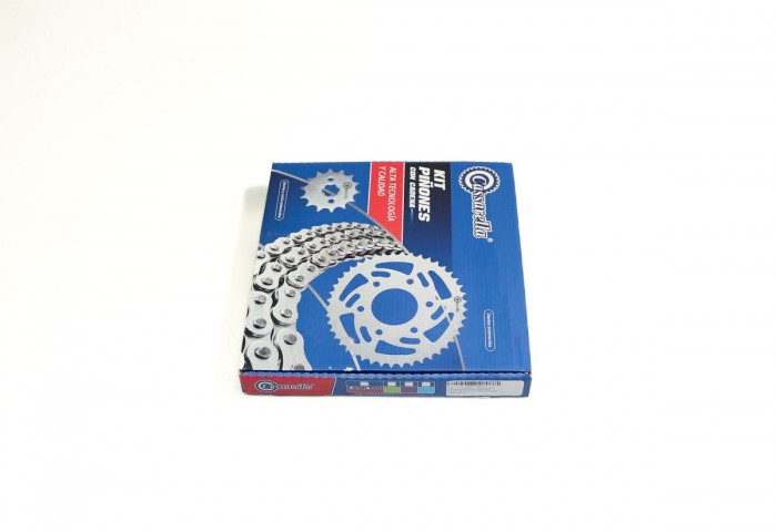 KIT ARRASTRE - X PULSE 200 4 VALVULAS FI 4 HUECOS (PT45C-PD13C-520-H-110-C) O´RING DORADA CASSARELLA