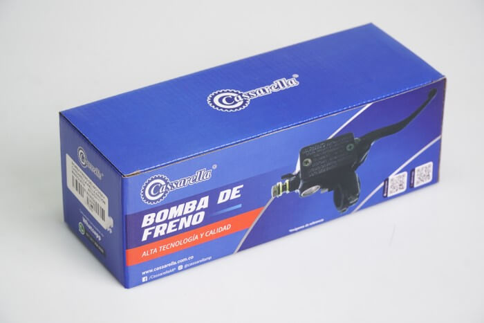 BOMBA FRENO DELANTERA CASSARELLA AKT XM180 CON MANIGUETA
