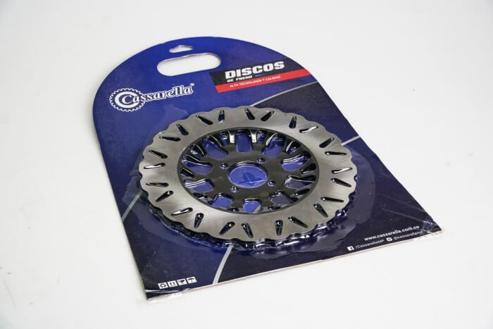 DISCO FRENO DELANTERO CASSARELLA AKT125/150 TTR|TTR180|TTR200|TT 200 DS