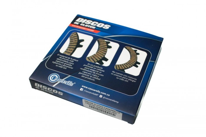 DISCOS CLUTCH CASSARELLA FR80/100 JUEGO*5 (165-JAP)