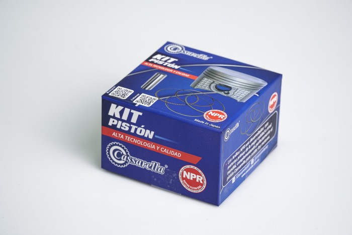 KIT PISTON CASSARELLA GN125H/GS125/GSX125R PLANO  STD (235-JAP)
