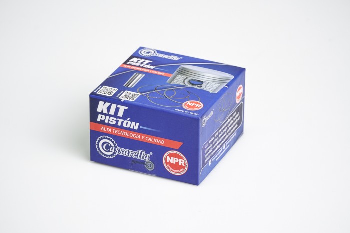 KIT PISTON CASSARELLA NXR125/CG TITAN 2002/XR125L/AK125 EVO NE/CR4-125/NKD-R/AK125CGR/BOMBER125/COMBAT125 050 (235-JAP)