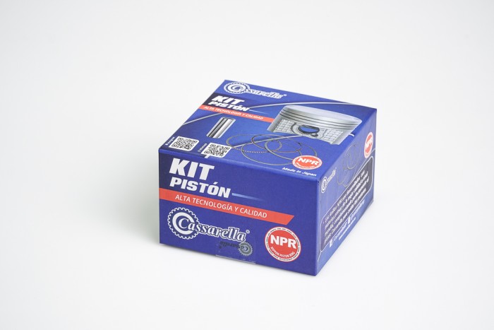 KIT PISTON CASSARELLA NXR125/CG TITAN 2002/XR125L/AK125 EVO NE/CR4-125/NKD-R/AK125CGR/BOMBER125/COMBAT125 025 (235-JAP)