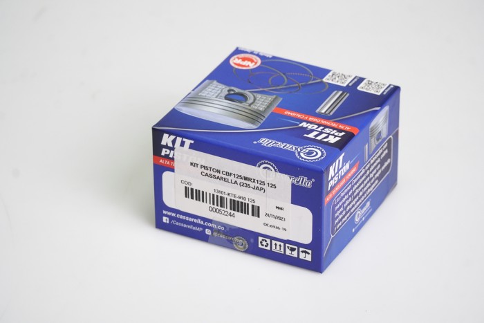 KIT PISTON CASSARELLA CBF125/IGNITOR125/MRX125 125 (235-JAP)