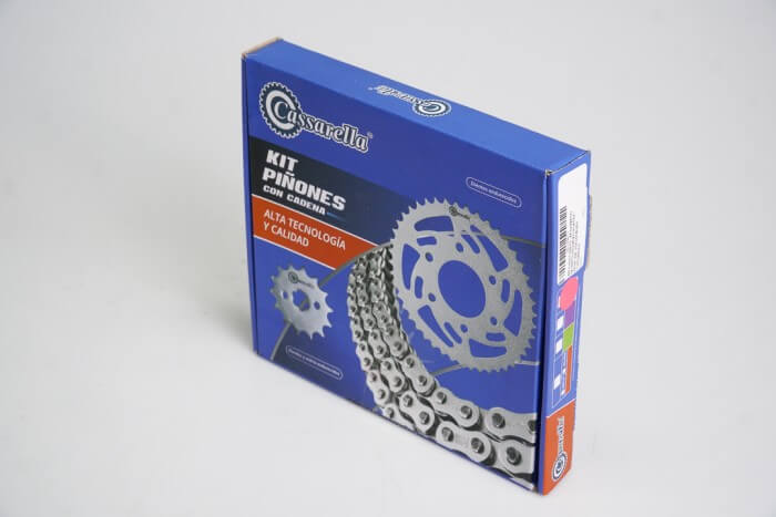 KIT ARRASTRE - FZ 2.0 FRENO DE DISCO 150 6 HUECOS (PT41C-PD14C-428--132C) DORADA CASSARELLA